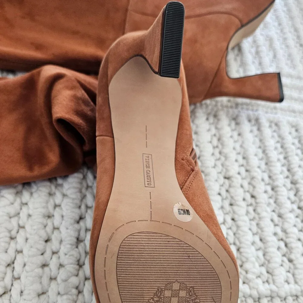 Vince Camuto, women brown suede over the knee boots, size 8 NWOT